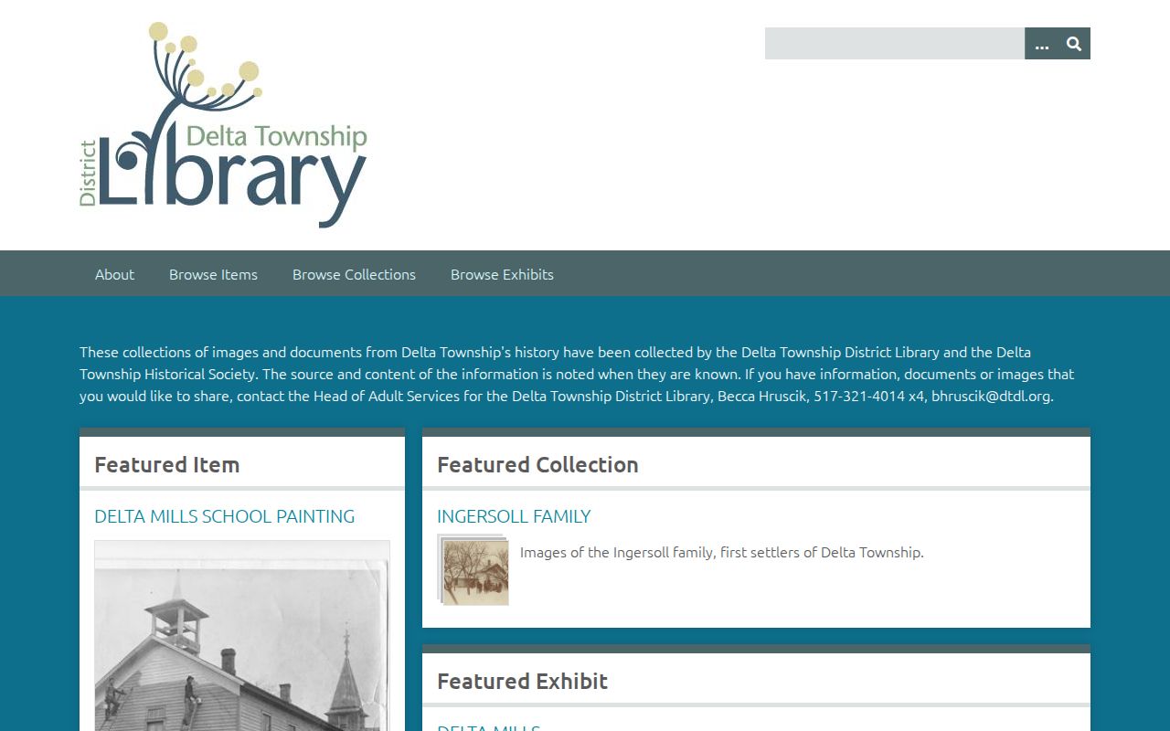 Delta Township city directory research at the District Library digital local-history collection
